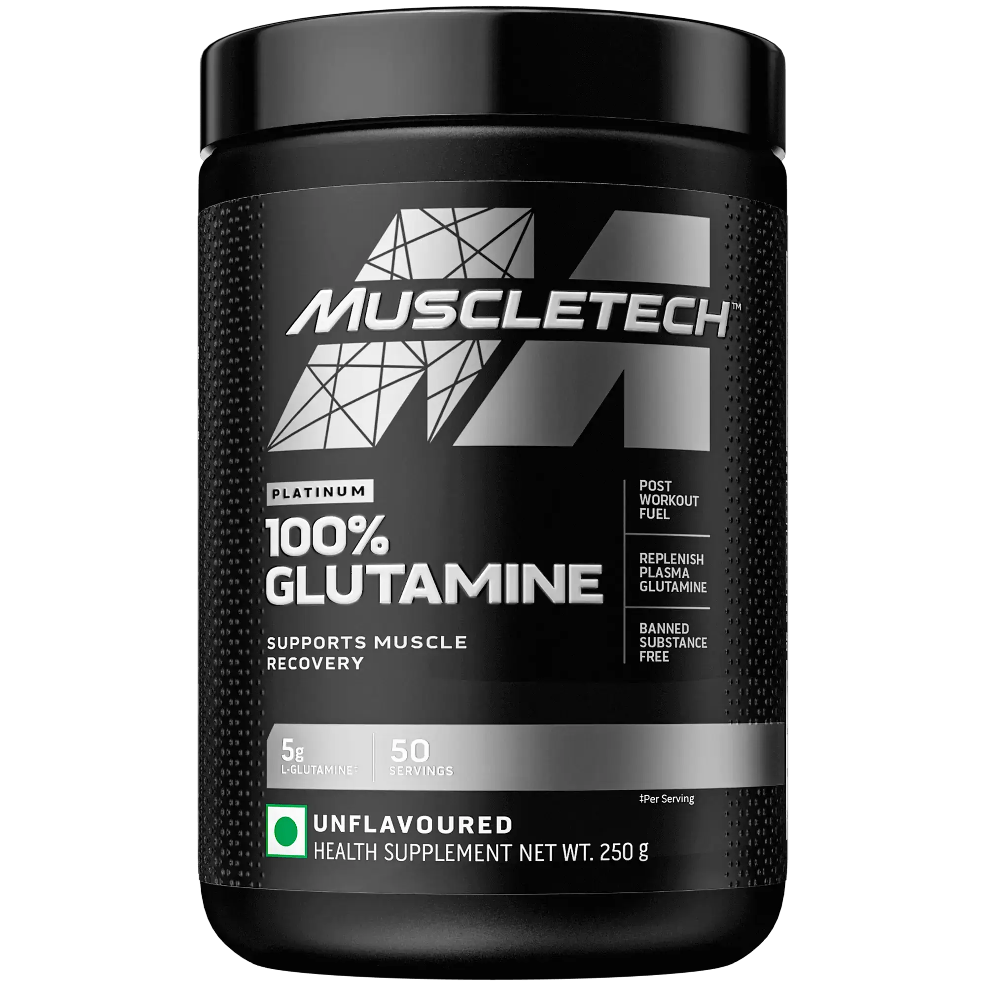 Muscletech Platinum 100% Glutamine 250gm 