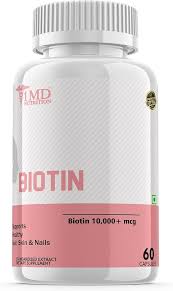 1MD Biotin 10000mcg 60Cap |Hair Skin Nails