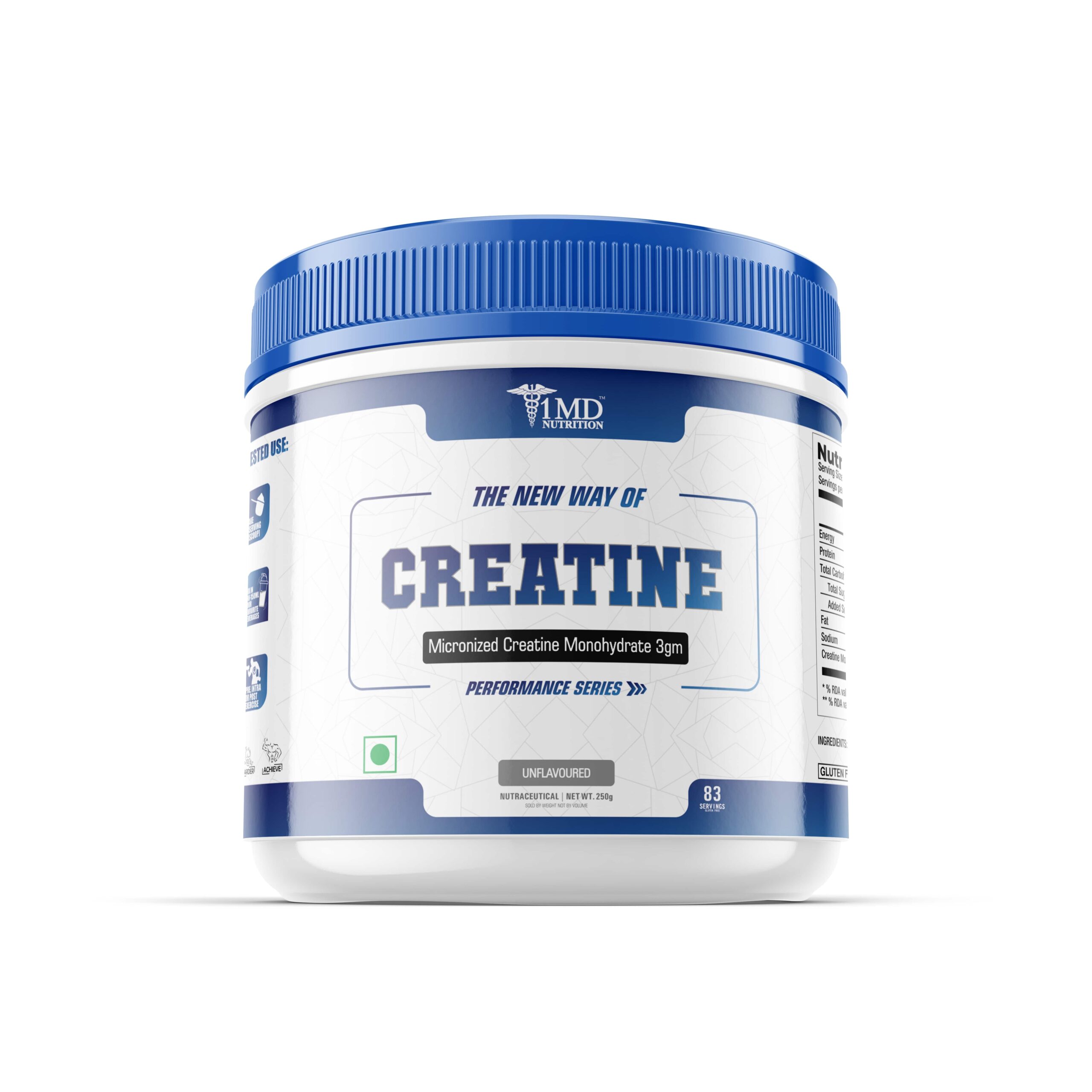 1MD Creatine Monohydrate 250gm 