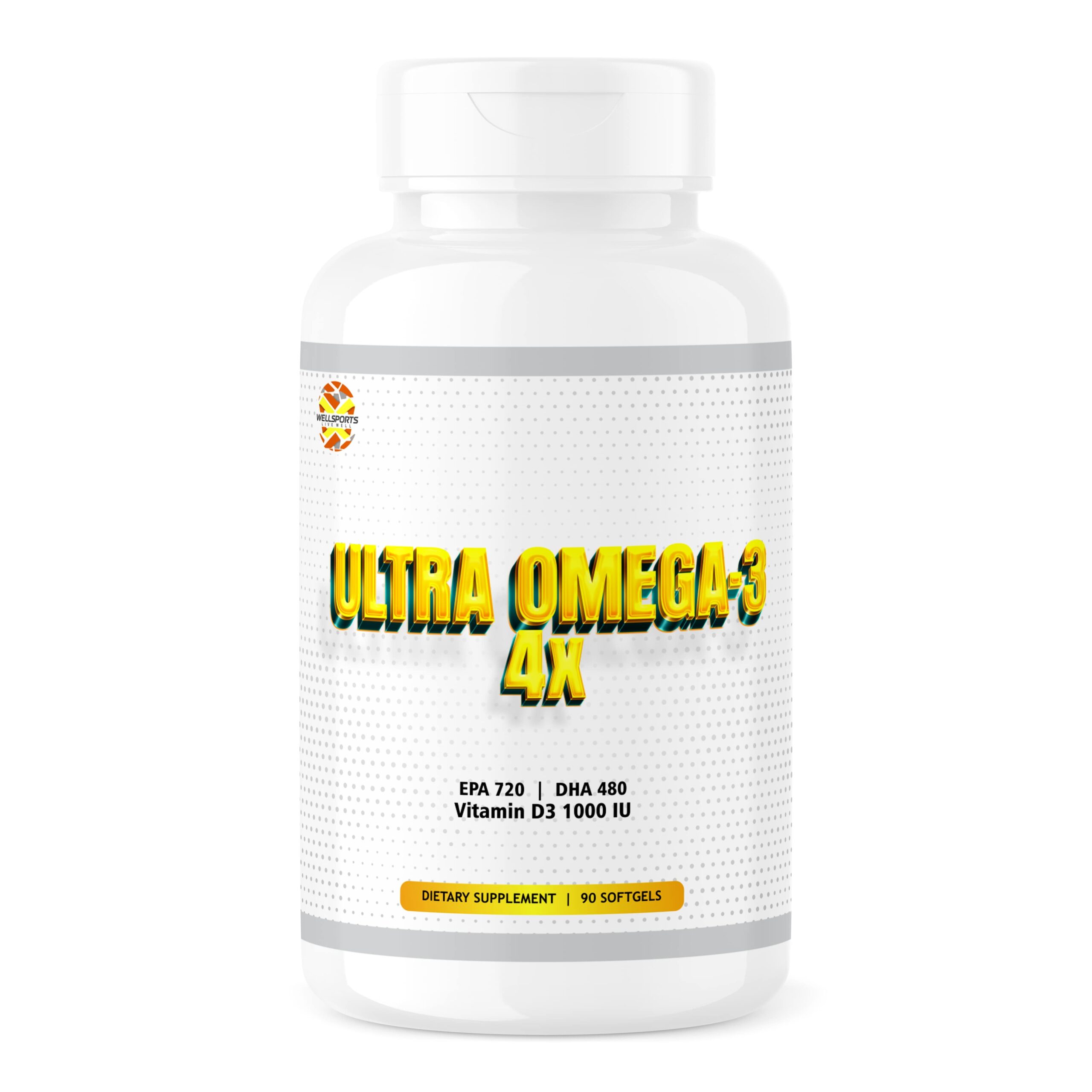 Wellsports Ultra Omega-3 4X 90softgel |Fish Oil