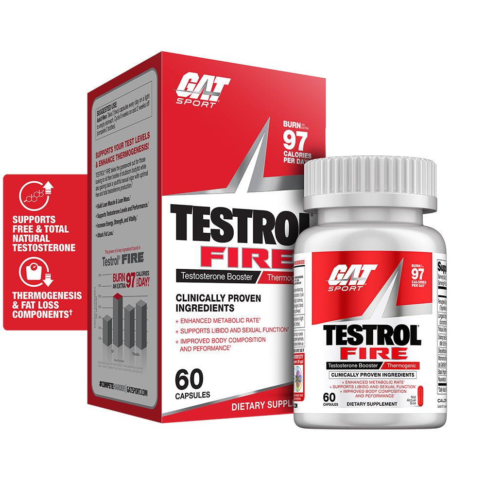 Gat Testrol Fire 60Cap |Testosterone Booster