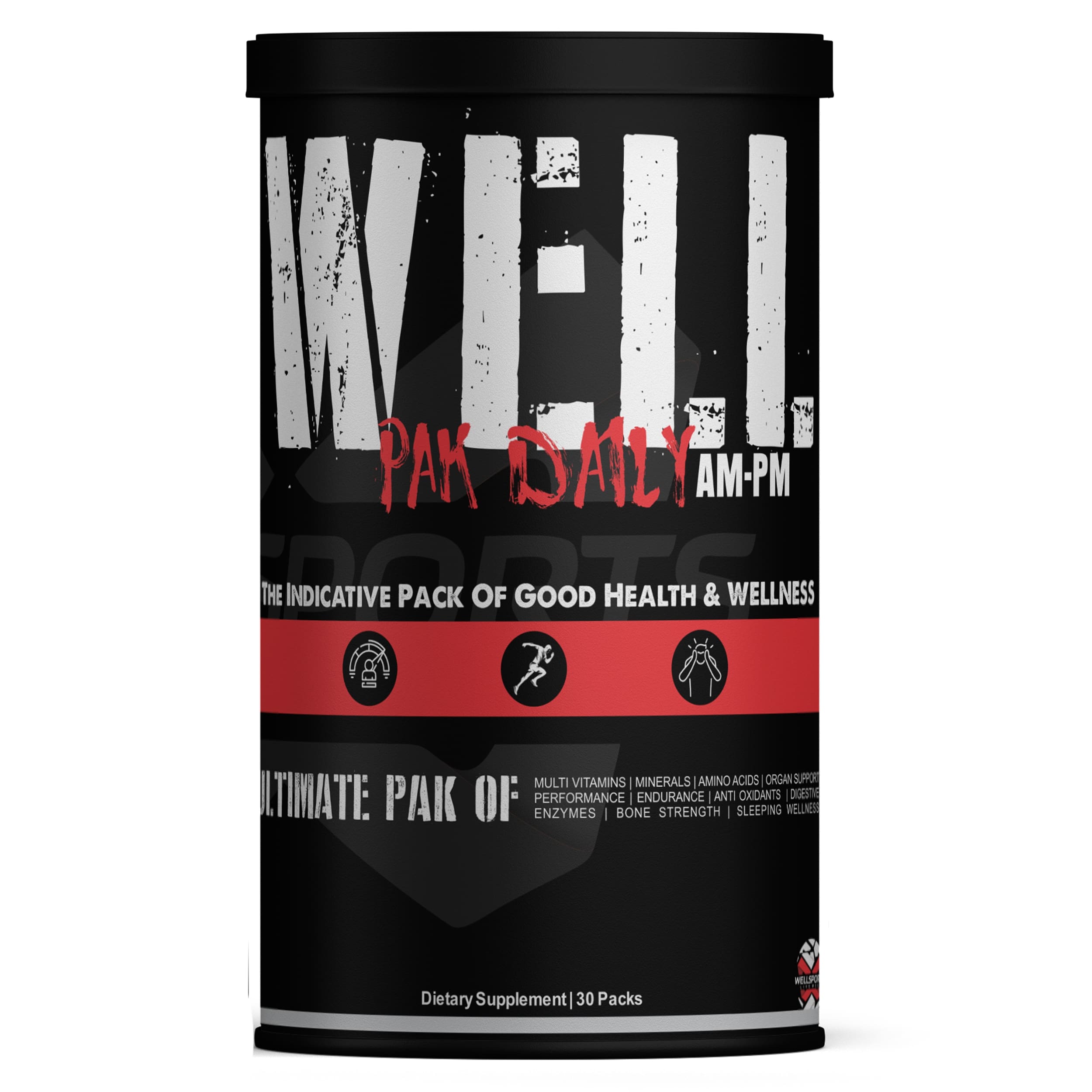 Wellsports Wellpack Daily AM-PM 30Packs |Men Multivitamin