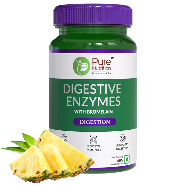 Pure Nutrition Digestive Enzymes 60 Veg Capsules