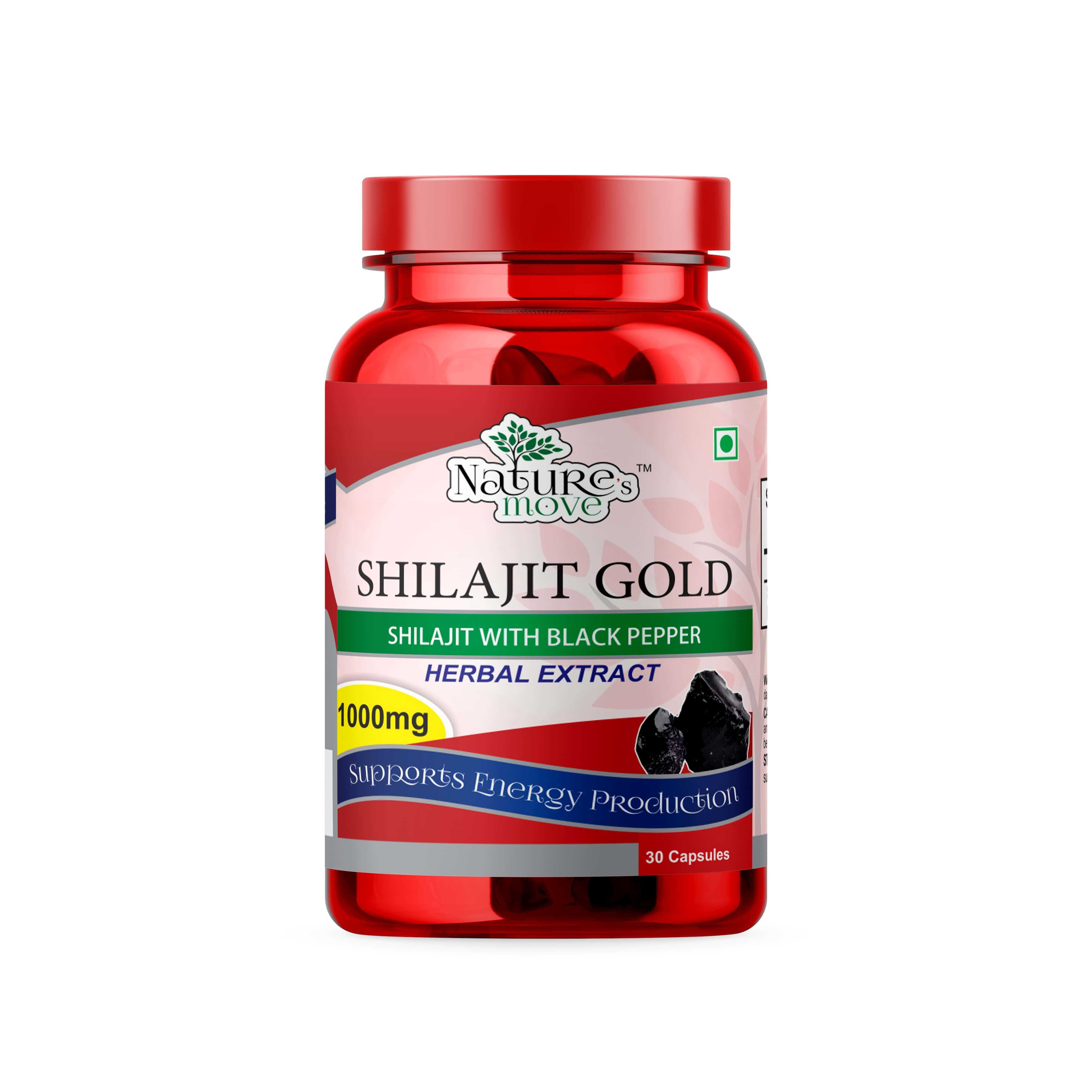 Natures Move Shilajit Gold 1000mg 30 Capsules