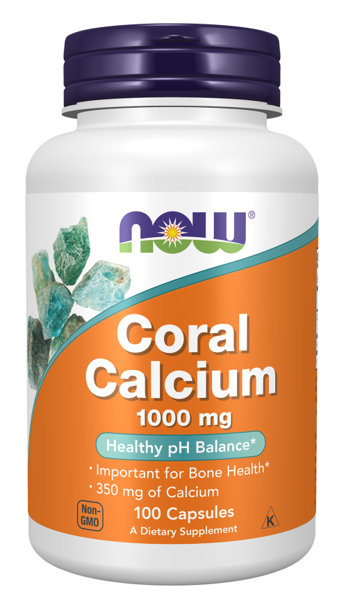 NOW FOODS CORAL CALCIUM 1000MG 100 VCAPS (1273)