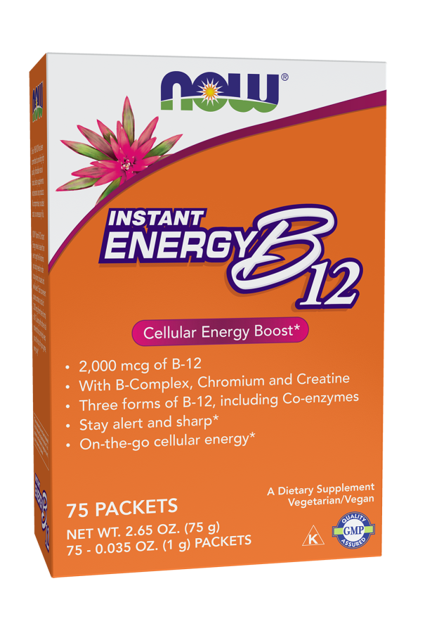 NOW FOODS B12 INSTANT ENERGY PACKETS 75BOX (497)
