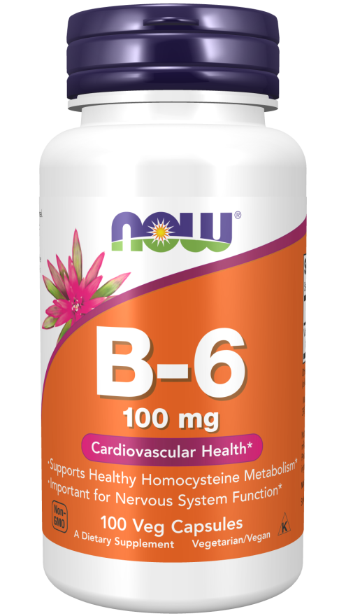 NOW VITAMIN B-6 100mg  100 VCAPS -456
