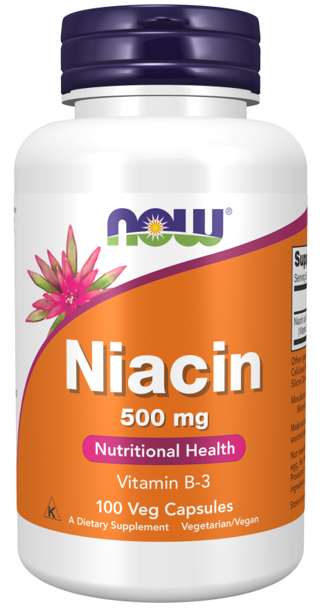 NOW NIACIN 500mg  100 VCAPS -481