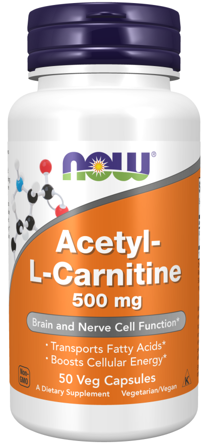 NOW ACETYL L-CARN 500mg 50 VCAPS -75