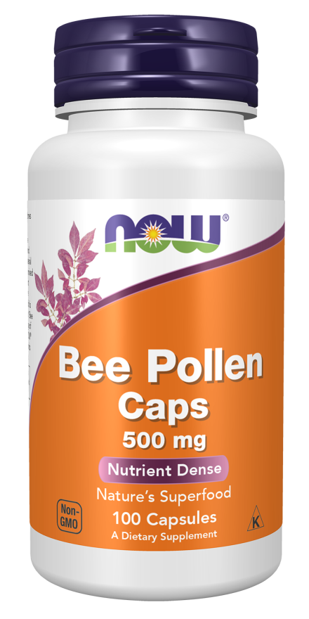 NOW BEE POLLEN 500mg  100 CAPS -2520
