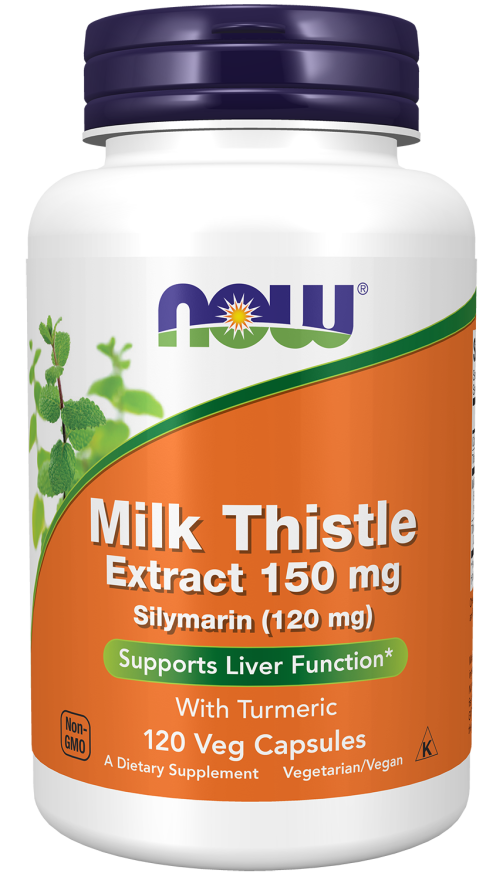 NOW MILK THISTLE EXT 150mg  120 VCAPS-4737