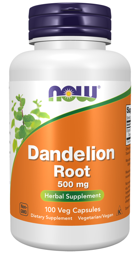 NOW DANDELION ROOT 500mg  100 VCAPS-4645