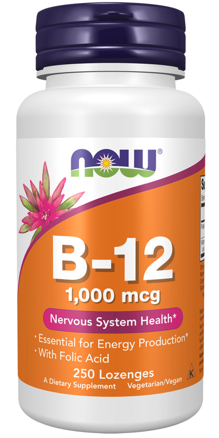 NOW VITAMIN B-12 1000mcg  250 LOZ-468