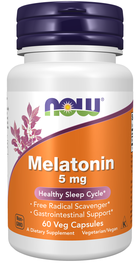NOW MELATONIN 5mg 60 VCAPS-3555