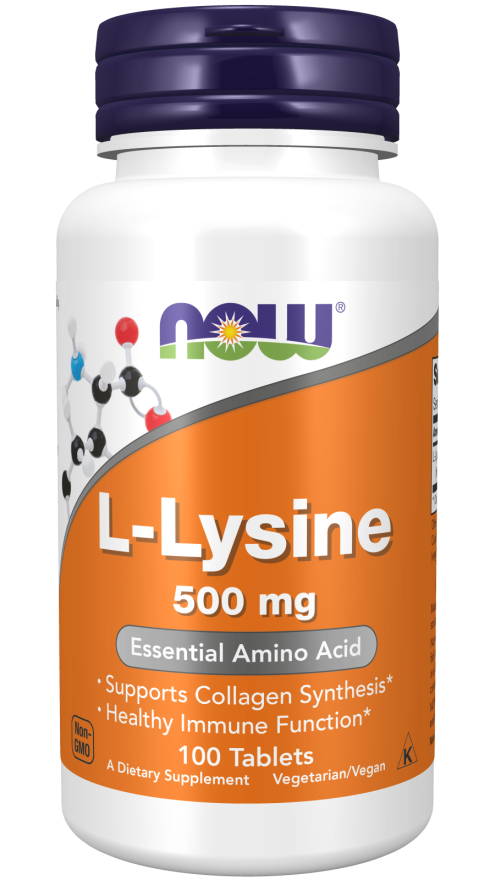 NOW LYSINE 500mg 100 TABS-100