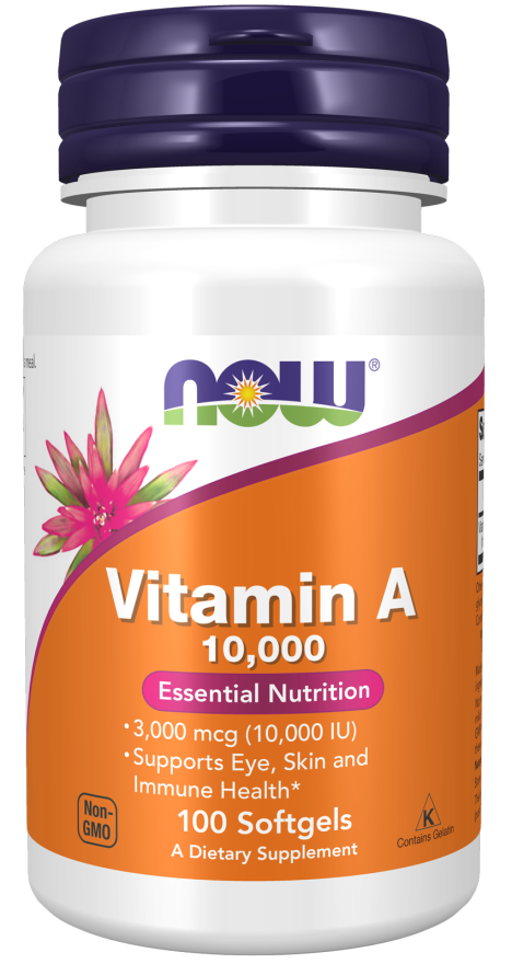 NOW VITAMIN A 10000 IU  100 SGELS-330