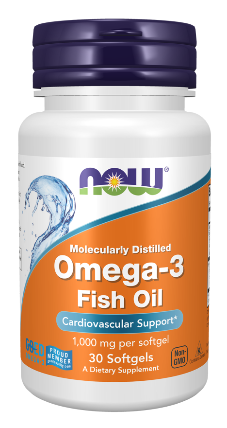 NOW OMEGA-3 1000mg  30 SGELS-1649