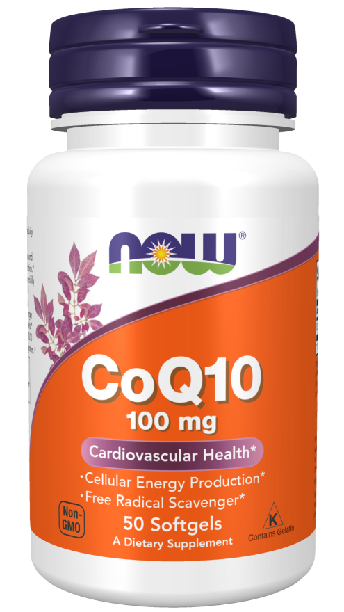 NOW CoQ10 100mg   50 SGELS-3208