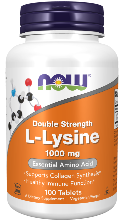 NOW L-LYSINE 1000mg  100 TABS-113