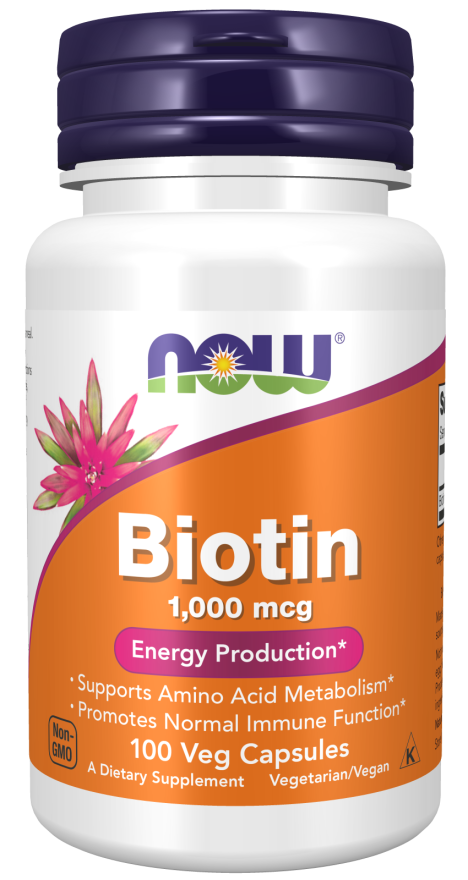 NOW BIOTIN 1000mcg   100 VCAPS-469