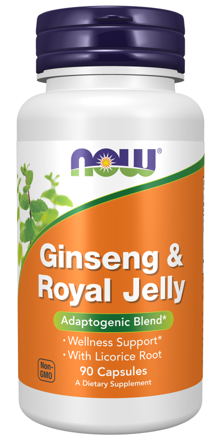 NOW GINS & ROYAL JELLY 300/300mg 90 VCAPS-4007