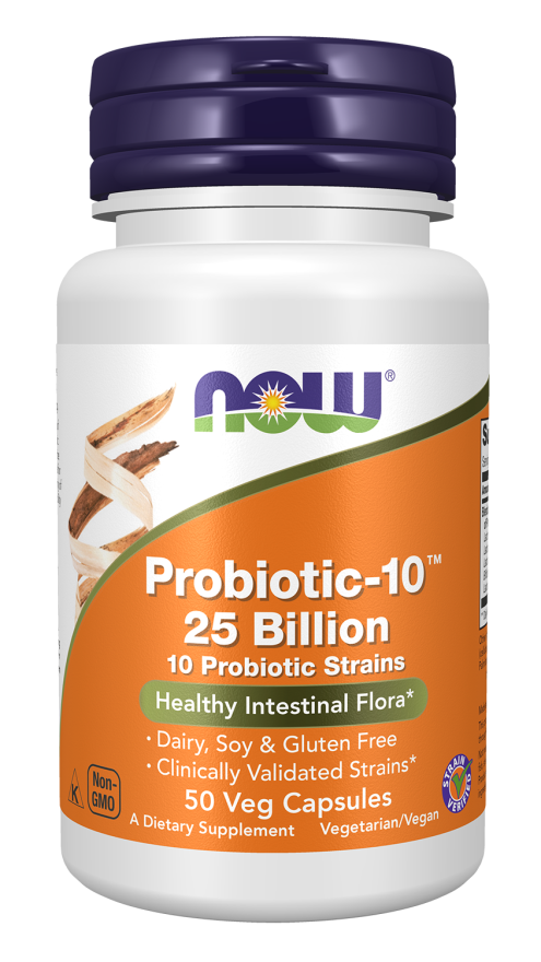 NOW Probiotic-10 25 Billion Veg Capsules-2926