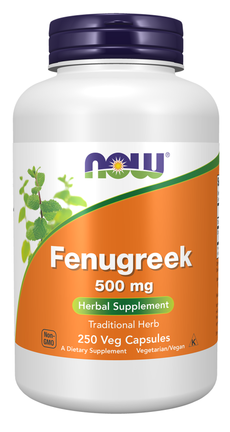 NOW FENUGREEK 500mg  250 VCAPS-4678